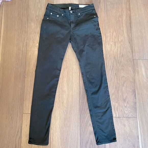 rag & bone Denim - Rag & Bone Skinny Twill Legging Jeans Green Size 28 Intermix